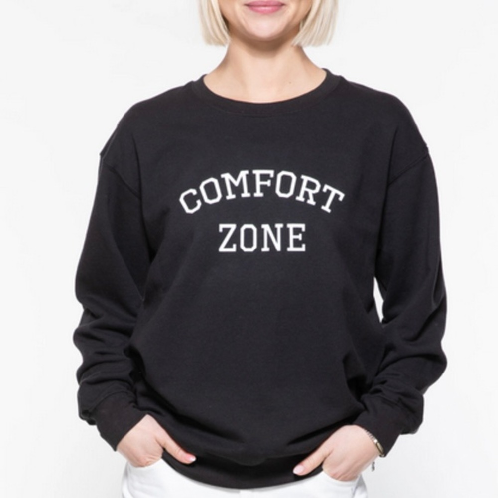 Sub_Urban Riot Comfort Zone Willow crewneck pullover sweatshirt size small black